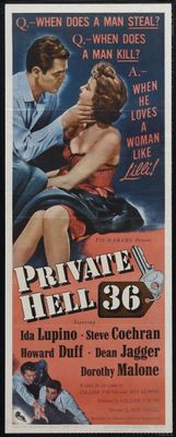 Private Hell 36 movie poster (1954) Sweatshirt
