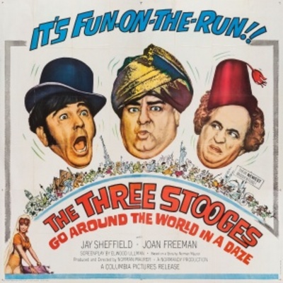 The Three Stooges Go Around the World in a Daze movie poster (1963) Poster MOV_7429a326