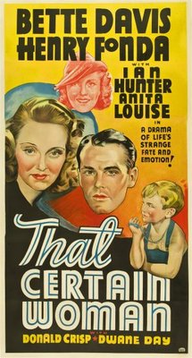 That Certain Woman movie poster (1937) calendar