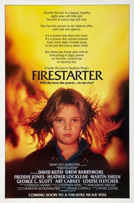 Firestarter movie poster (1984) tote bag