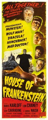 House of Frankenstein movie poster (1944) mouse pad