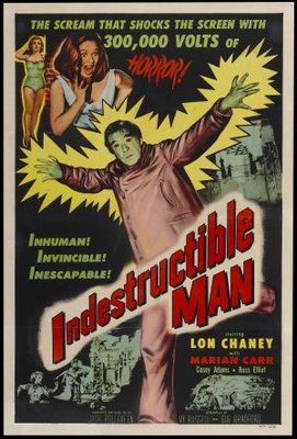 Indestructible Man movie poster (1956) mouse pad