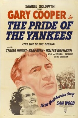 The Pride of the Yankees movie poster (1942) poster