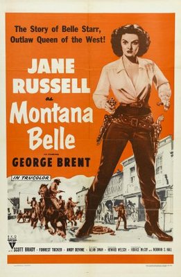 Montana Belle movie poster (1952) tote bag