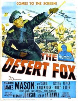 The Desert Fox: The Story of Rommel movie poster (1951) tote bag