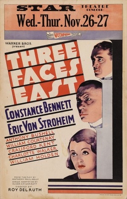 Three Faces East movie poster (1930) poster