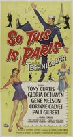So This Is Paris movie poster (1955) Longsleeve T-shirt #705805