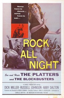 Rock All Night movie poster (1957) tote bag