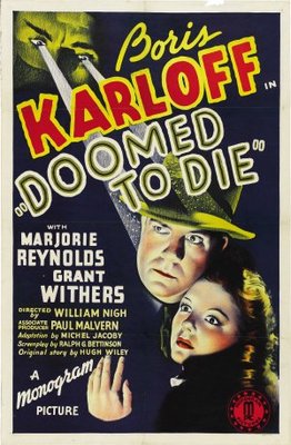 Doomed to Die movie poster (1940) tote bag