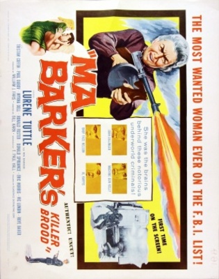 Ma Barker's Killer Brood movie poster (1960) calendar