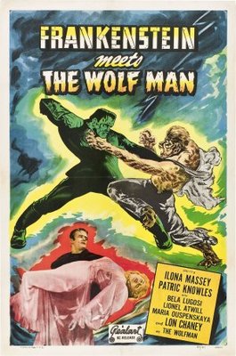 Frankenstein Meets the Wolf Man movie poster (1943) tote bag