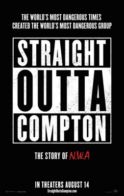 Straight Outta Compton movie poster (2015) tote bag