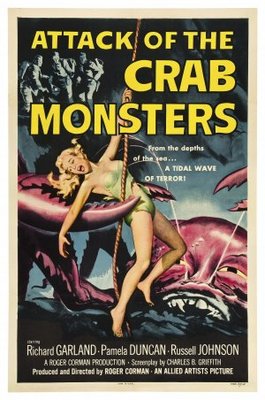 Attack of the Crab Monsters movie poster (1957) tote bag