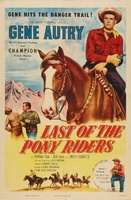 Last of the Pony Riders movie poster (1953) t-shirt #MOV_8735ebd7