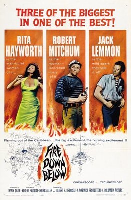 Fire Down Below movie poster (1957) mug
