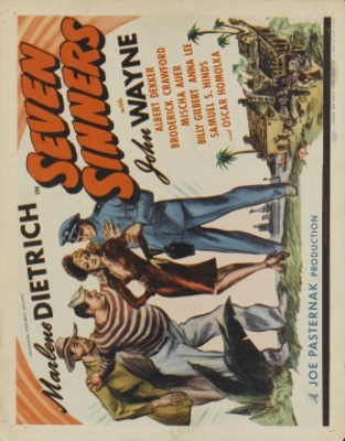 Seven Sinners movie poster (1940) Longsleeve T-shirt