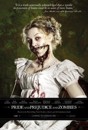 Pride and Prejudice and Zombies movie poster (2016) calendar