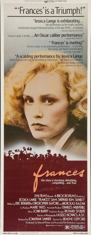 Frances movie poster (1982) calendar