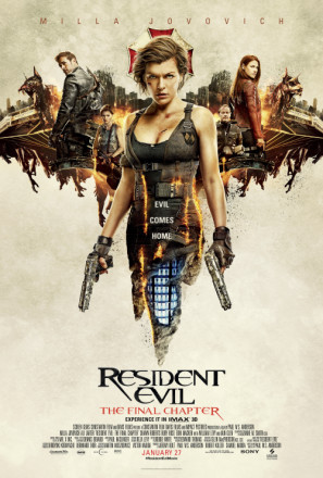 Resident Evil: The Final Chapter movie poster (2016) tote bag