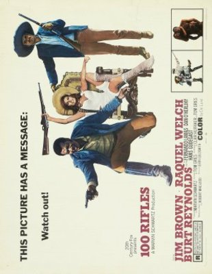 100 Rifles movie poster (1969) Mouse Pad MOV_900ca381