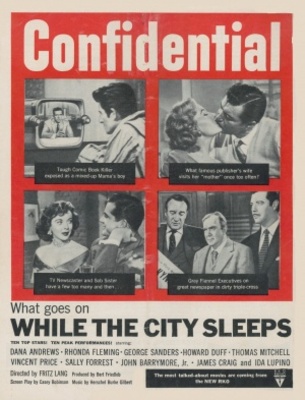 While the City Sleeps movie poster (1956) calendar