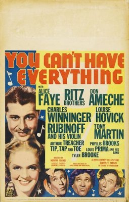 You Can't Have Everything movie poster (1937) tote bag