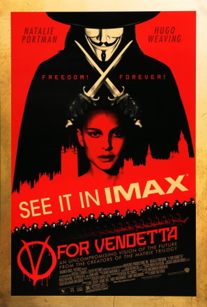 V For Vendetta movie poster (2006) tote bag