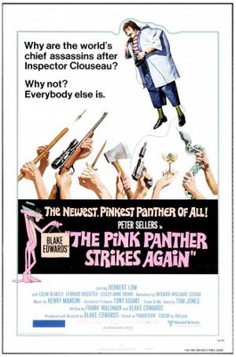 The Pink Panther Strikes Again movie poster (1976) Longsleeve T-shirt