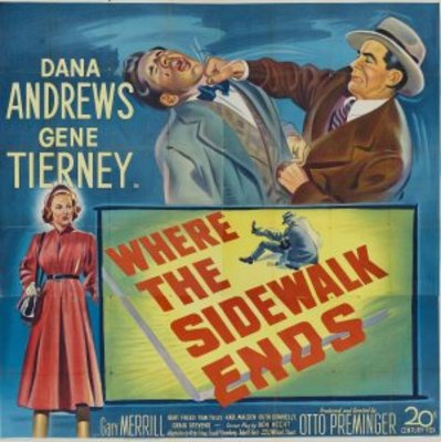 Where the Sidewalk Ends movie poster (1950) Sweatshirt