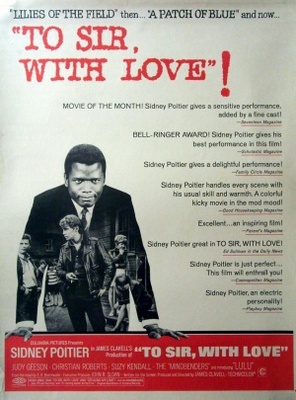 To Sir, with Love movie poster (1967) tote bag
