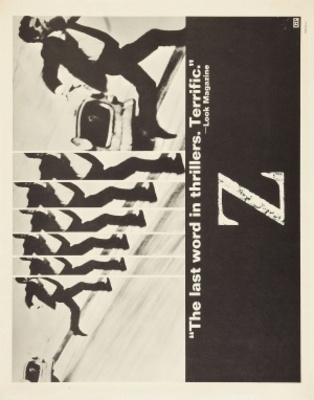 Z movie poster (1969) calendar