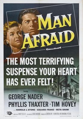 Man Afraid movie poster (1957) tote bag
