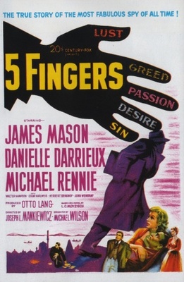 5 Fingers movie poster (1952) calendar