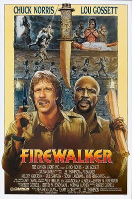 Firewalker movie poster (1986) tote bag