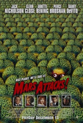 Mars Attacks! movie poster (1996) tote bag