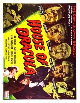 House of Dracula movie poster (1945) hoodie