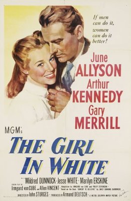 The Girl in White movie poster (1952) tote bag