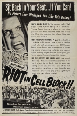 Riot in Cell Block 11 movie poster (1954) tote bag
