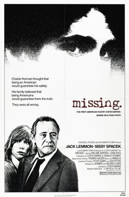 Missing movie poster (1982) Sweatshirt