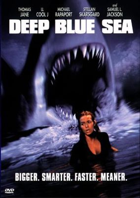 Deep Blue Sea movie poster (1999) tote bag