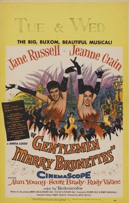 Gentlemen Marry Brunettes movie poster (1955) poster