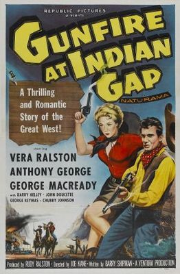 Gunfire at Indian Gap movie poster (1957) mouse pad