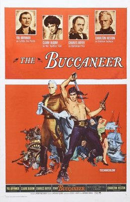 The Buccaneer movie poster (1958) poster
