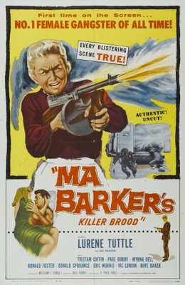 Ma Barker's Killer Brood movie poster (1960) tote bag