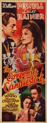 The Emperor's Candlesticks movie poster (1937) calendar