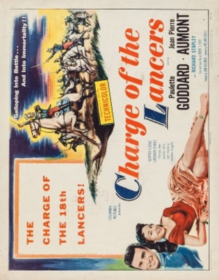 Charge of the Lancers movie poster (1954) poster
