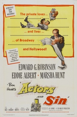 Actor's and Sin movie poster (1952) calendar