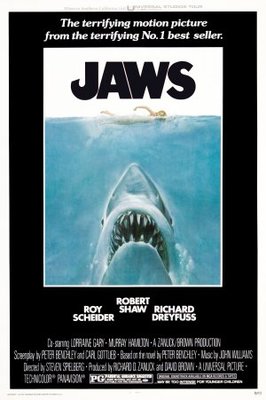 Jaws movie poster (1975) mouse pad