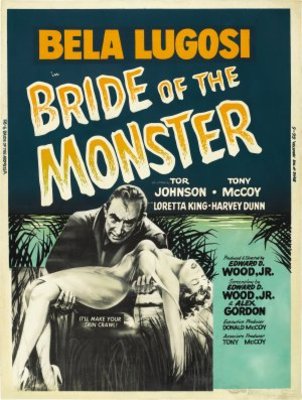 Bride of the Monster movie poster (1955) hoodie
