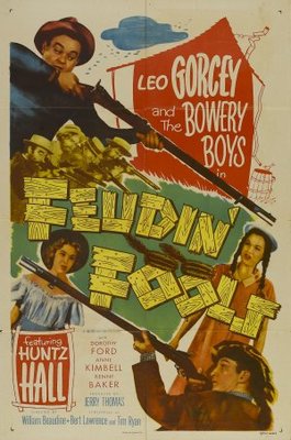 Feudin' Fools movie poster (1952) tote bag